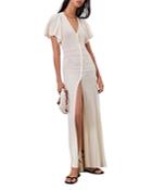 Ba & Sh Aviva Pointelle Knit Maxi Dress