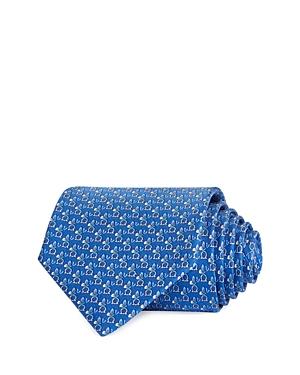 Salvatore Ferragamo Butterfly Gancini Print Silk Classic Tie