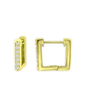 Bloomingdale's Marc & Marcella Diamond Square Hoop Earrings In 18k Gold Plated Sterling Silver, 0.14 Ct. T.w. - 100% Exclusive