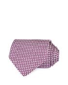 Salvatore Ferragamo Ming Ping Pong Pattern Silk Classic Tie