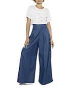 Gracia Front Ribbon Trim Short Sleeved Top (43% Off) - Comparable Value $70.20