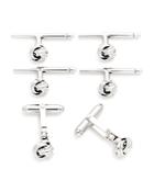 The Men's Store At Bloomingdale's Sterling Silver Knot Shirt Stud & Cufflinks Set - 100% Exclusive