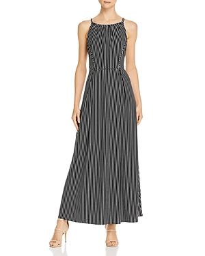 Donna Karan Striped Maxi Dress