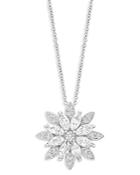 Bloomingdale's Diamond Marquis Starburst Pendant Necklace In 14k White Gold, 1.0 Ct. T.w. - 100% Exclusive