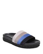 Vince Women's Alisa Color-block Leather Pool Slide Sandals