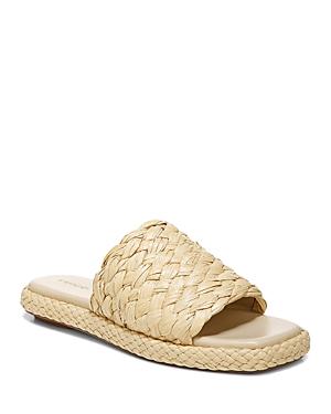 Vince Women's Rumi Raffia Slip On Sandals