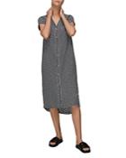 Whistles Leonie Striped Button Down Dress