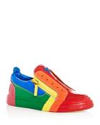 Giuseppe Zanotti Women's Rainbow Leather & Patent Leather Sneakers