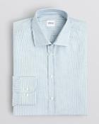 Armani Collezioni Feathered Stripe Dress Shirt - Regular Fit