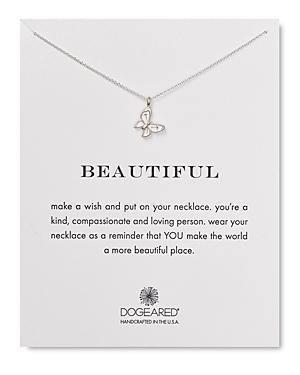 Dogeared Butterfly Pendant Necklace, 18