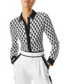 Alice+olivia Wlla Combo Placket Top