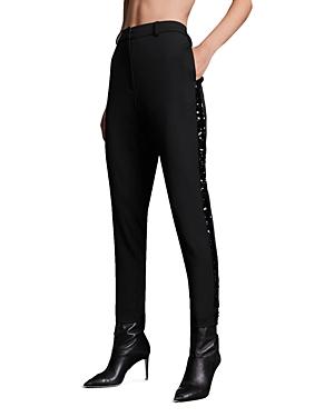 Allsaints Sofia Sequined Tuxedo Stripe Trousers