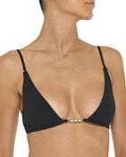 Stella Mccartney Embellished Triangle Bikini Top