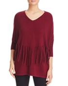 C By Bloomingdale's Fringe-trimmed Cashmere Sweater