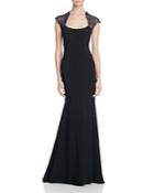 Dylan Gray Metallic Lace Gown