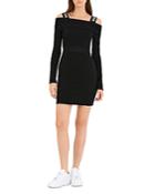Herve By Herve Leger Ribbed Logo Strap Dress