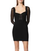 Herve Leger Illusion Bustier Mini Dress