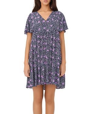 Maje Risee Floral Printed Oversized Mini Dress