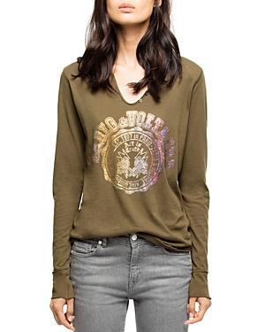 Zadig & Voltaire Strass Embellished Tee