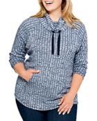 Nic+zoe Plus Champion Cowlneck Top