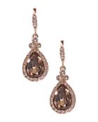 Givenchy Pave Pear Drop Earrings