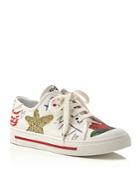 Marc Jacobs Christy Embellished Lace Up Sneakers