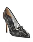 Valentino Garavani Women's Mesh Rockstud Cap Toe Pumps