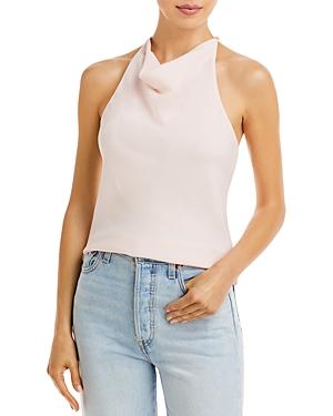 Aqua Cowl Neck Halter Top - 100% Exclusive