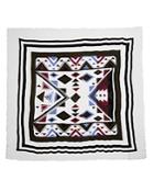 Marcus Adler Wool Aztec Square Scarf - Compare At $88