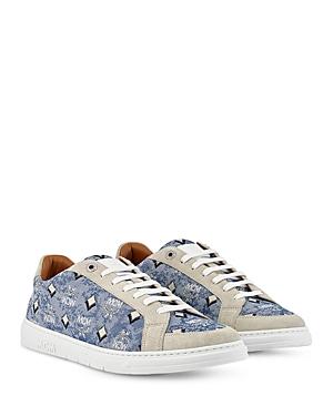 Mcm Men's Terrain Derby Monogram Low Top Sneakers