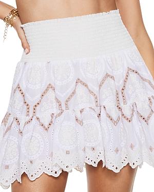 Ramy Brook Olympia Embroidered Skirt Swim Cover-up