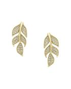 Bloomingdale's Diamond Feather Earrings In 14k Yellow Gold, 0.15 Ct. T.w. - 100% Exclusive