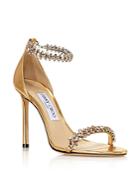 Jimmy Choo Women's Shiloh 100 Crystal Embellished High-heel Sandals