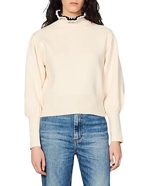 Sandro Ridane Blouson Sleeve Sweater