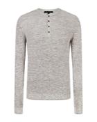John Varvatos Star Usa Otis Waffle Henley Tee