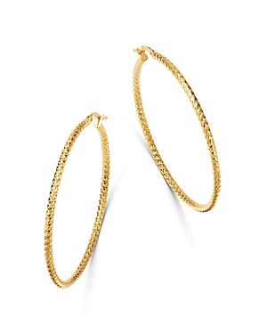 Bloomingdale's 14k Yellow Gold Pdc Hoop Earrings - 100% Exclusive