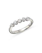 Bloomingdale's Diamond 5-stone Band In 14k White Gold, 0.50 Ct. T.w. - 100% Exclusive