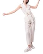 Pinko Piacente Belted Jumpsuit