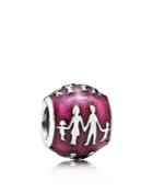 Pandora Charm - Sterling Silver & Enamel Family Bonds, Moments Collection