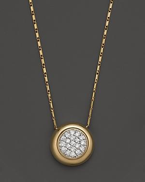 Diamond Pave Pendant Necklace In 14k Yellow Gold, .25 Ct. T.w. - 100% Exclusive