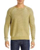 Atm Anthony Thomas Melillo Cotton Cashmere Reverse Print Raglan Crewneck Sweater