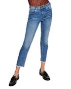 Maje Pachab High-rise Straight-leg Jeans In Blue