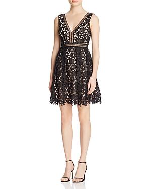 Aqua Lace Empire Dress