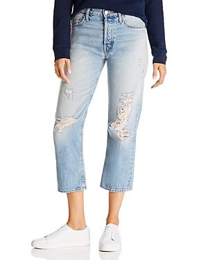 Mother The Huffy Flood High-rise Straight-leg Jeans In Mercy