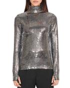Maje Tebeca Sequined Top