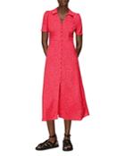 Whistles Rowan Diagonal Textured Midi Dress