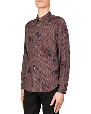 The Kooples Flower Party Slim Fit Button-down Shirt