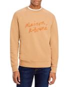Maison Kitsune Handwriting Clean Cotton Logo Classic Fit Crewneck Sweatshirt