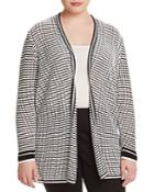 Nic And Zoe Plus Striped Space Cardigan