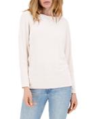 Cupcakes And Cashmere French Terry Scoop Neck Top
